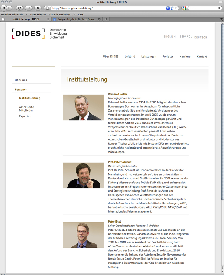 DIDES – Website