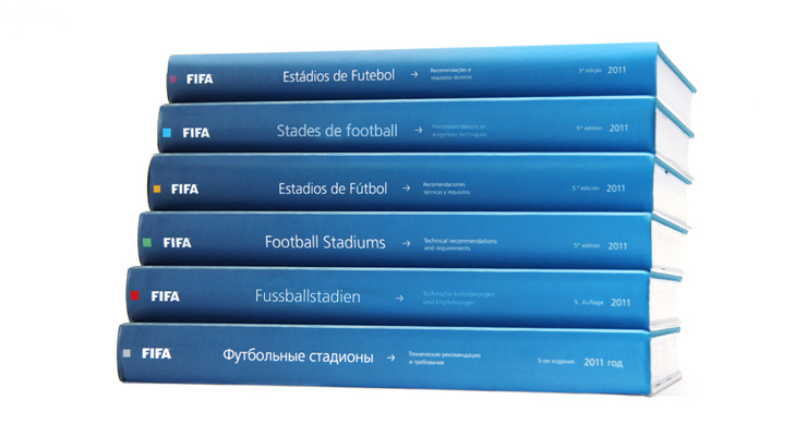 FIFA Stadium Book – Buchgestaltung